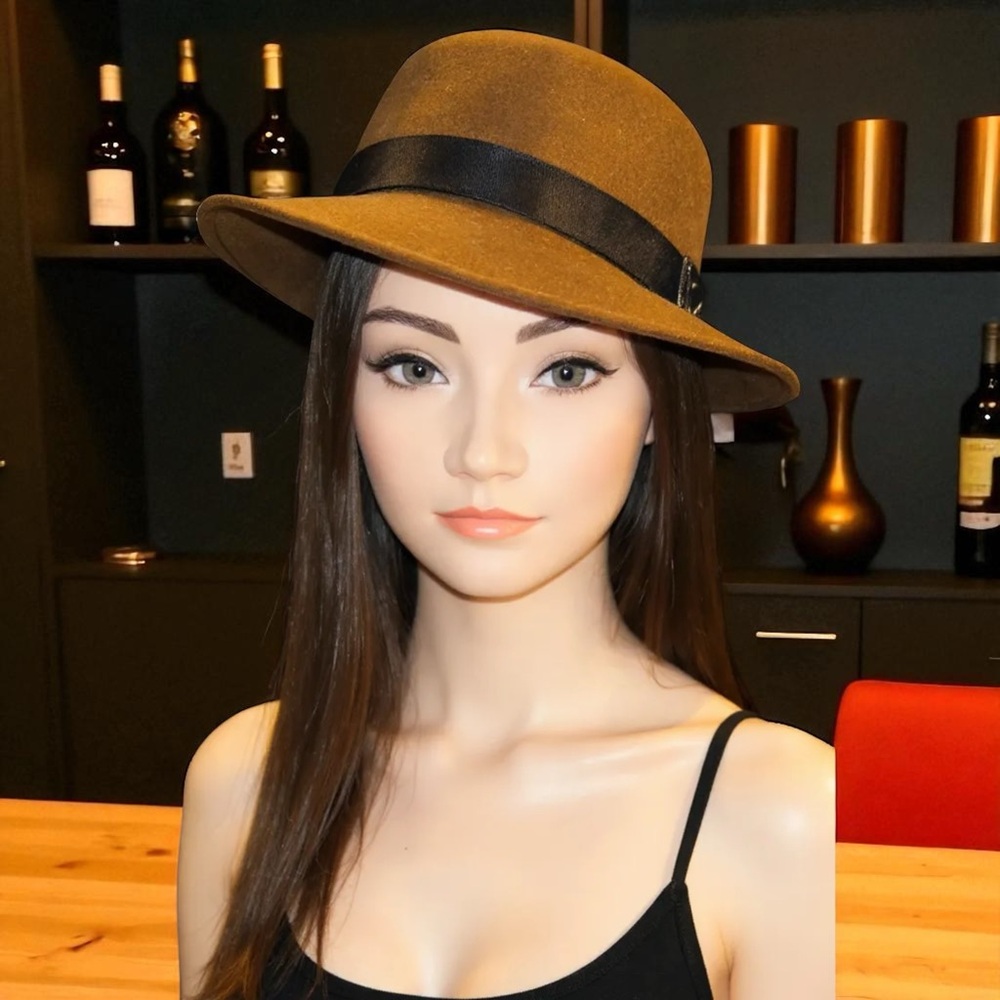 Helen Kaminski Australia Women’s Brown Fedora Hat EUC